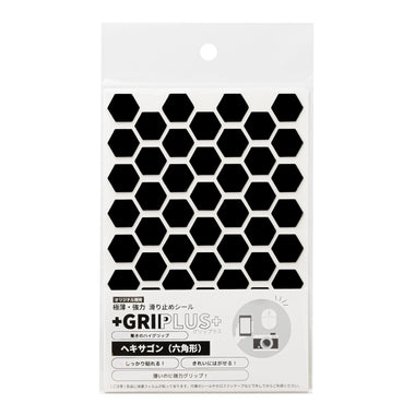 極薄・強力 滑り止めシール GRIPLUS ヘキサゴン(六角形) はがきサイズ