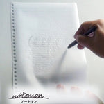 水をはじく ルーズリーフ noteman ノートマン B5サイズ B罫 6mm×36行 26穴 100枚 ノート レシピ 手汗 撥水