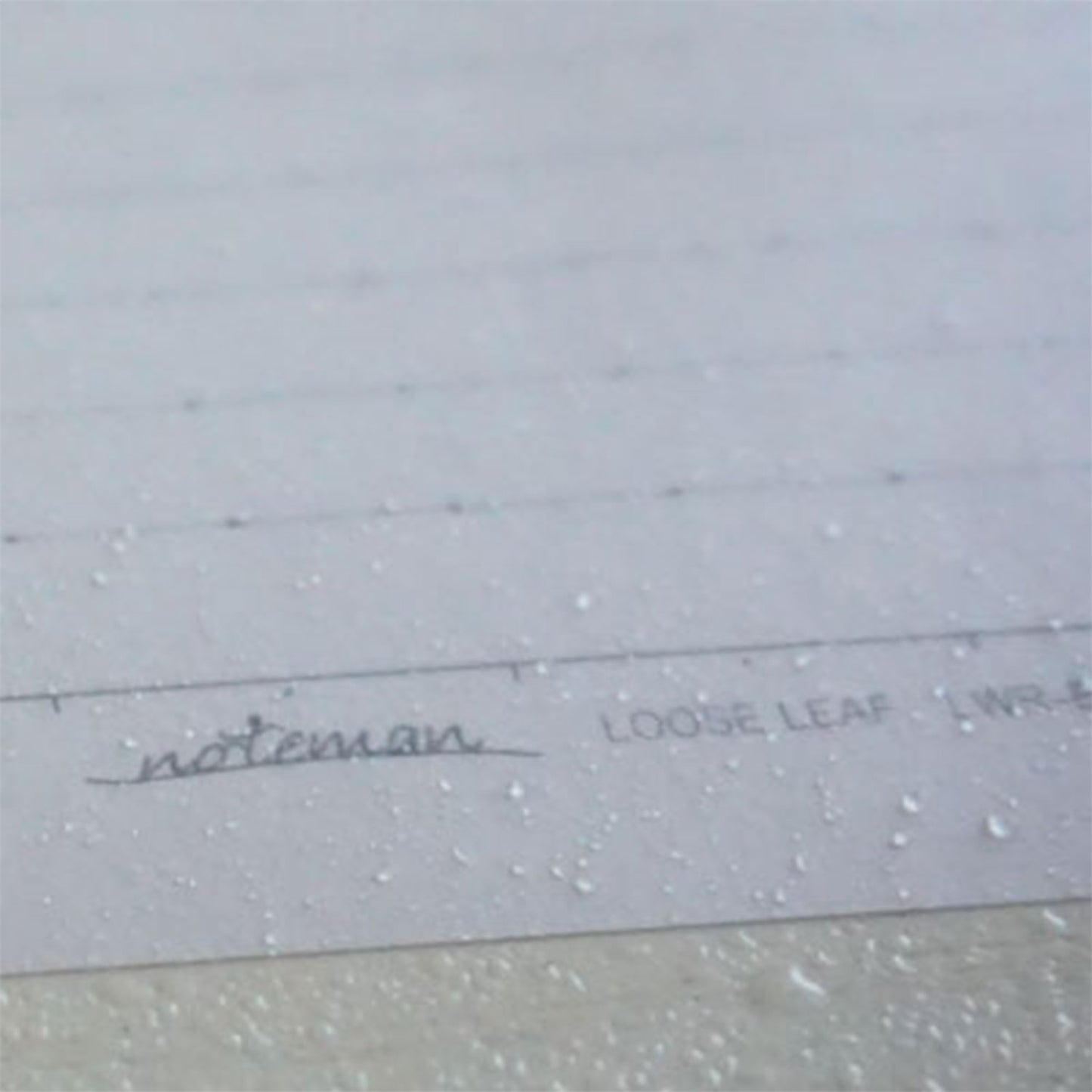 水をはじく ルーズリーフ noteman ノートマン B5サイズ B罫 6mm×36行 26穴 100枚 ノート レシピ 手汗 撥水
